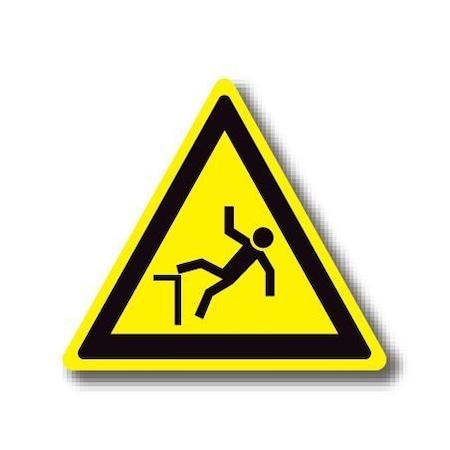 Ergomat 12in TRIANGLE SIGNS - Fall Hazard DSV-SIGN 144 #1345 -UEN